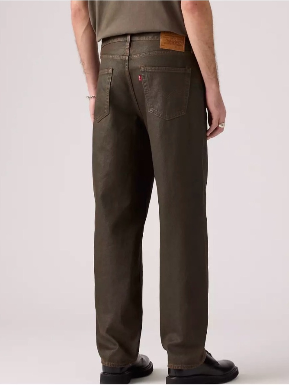 Levi's Men's 568 LOOSE STRAIGHT Relaxed Jeans in Coated Brown Denim